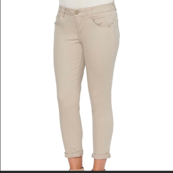 Democracy Tan Ankle Skimmers Pants Size 4 - Picture 11 of 12